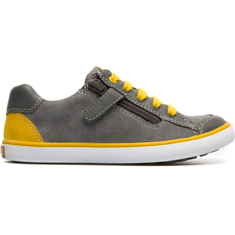CAMPER Pursuit - Zapatillas para  - Gris, talla 25, Piel Lisa/Piel Vuelta