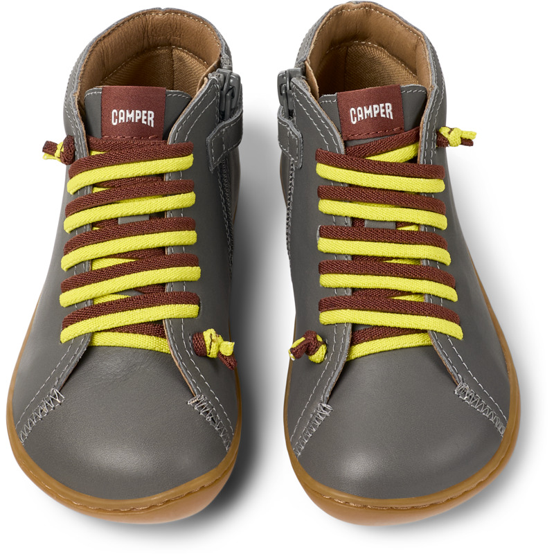 CAMPER Peu - Boots For Boys - Grey, Size 31, Smooth Leather