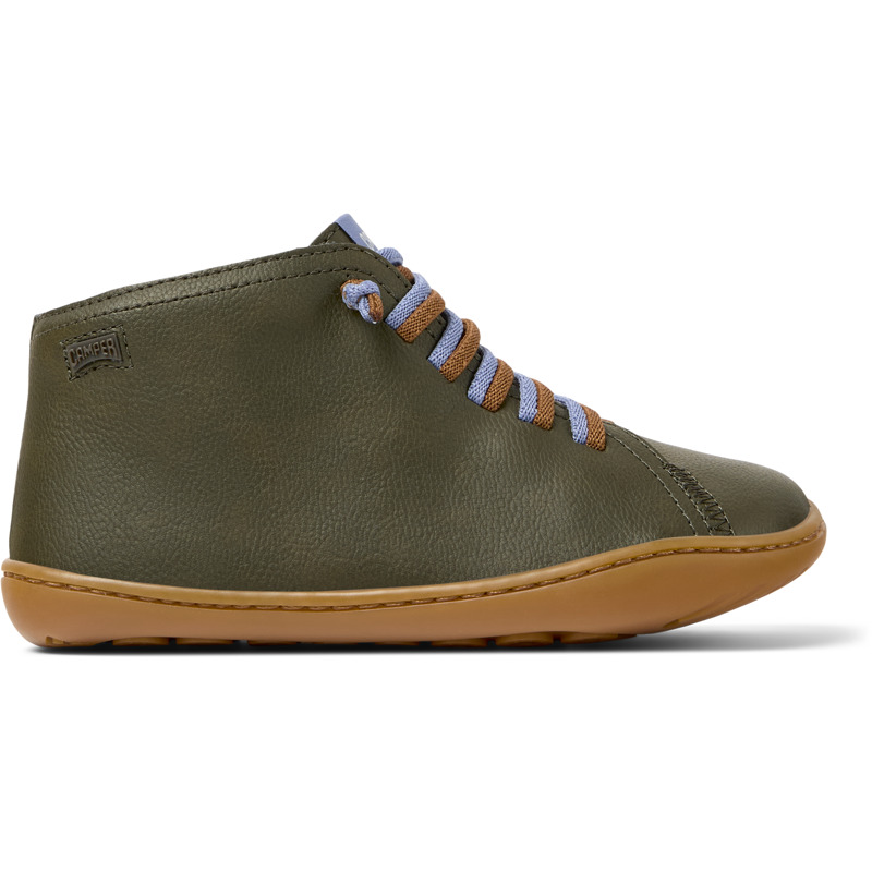 CAMPER Peu - Zapatos casual de vestir para Niños - Verde, talla 31, Piel Lisa