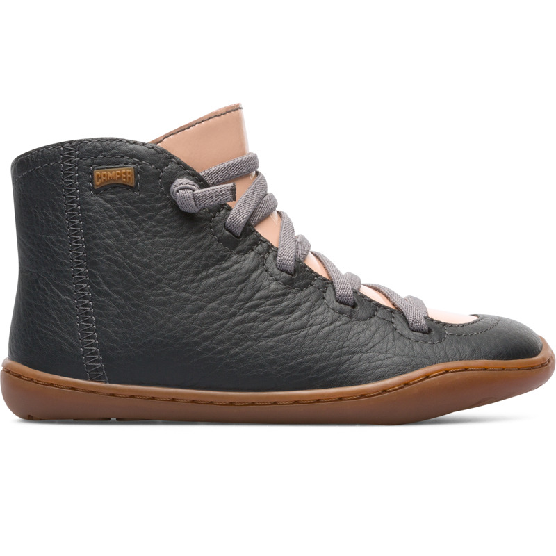 CAMPER Peu - Botas para Niñas - Gris, talla 34, Piel Lisa