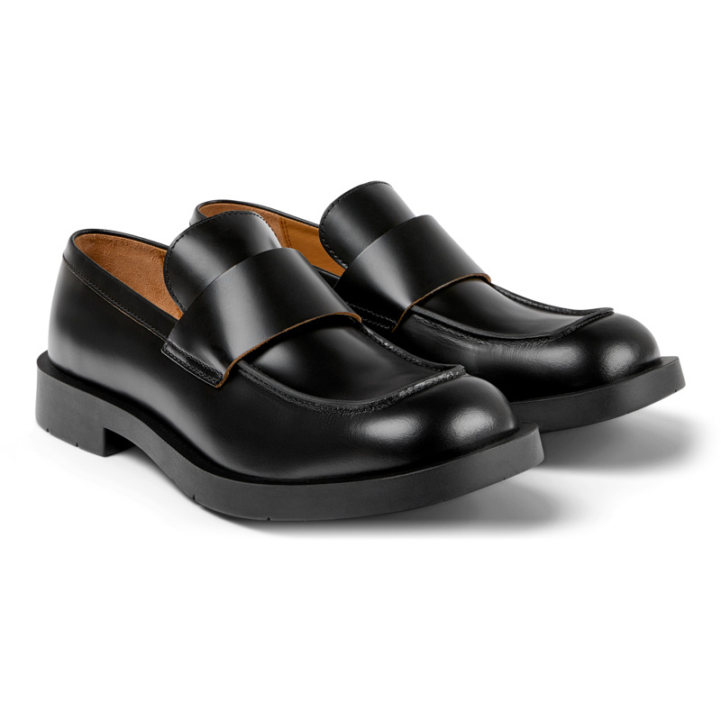 Camper Mil 1978 - Loafers For Unisex - Black, Size 42, Smooth Leather