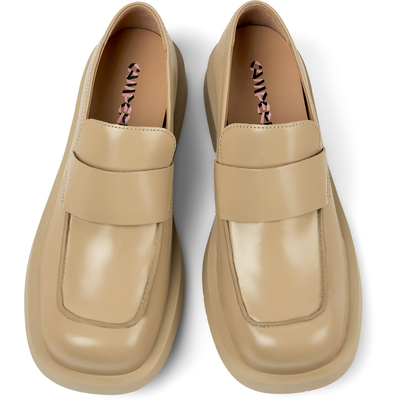 CAMPERLAB MIL 1978 - Unisex Loafers - Beige, Size 38, Smooth Leather