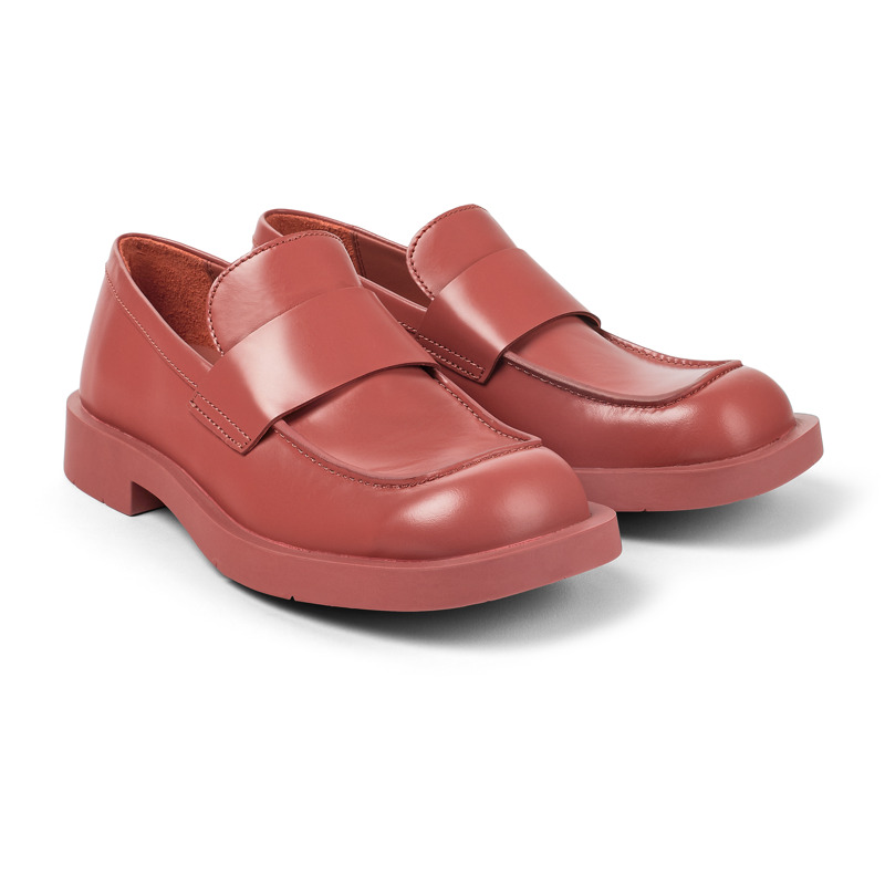Camper Mil 1978 - Loafers For Unisex - Red, Size 43, Smooth Leather