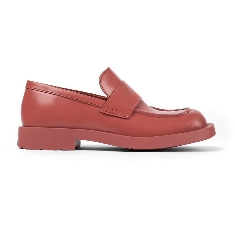 Camper Mil 1978 - Loafers For Unisex - Red, Size 45, Smooth Leather