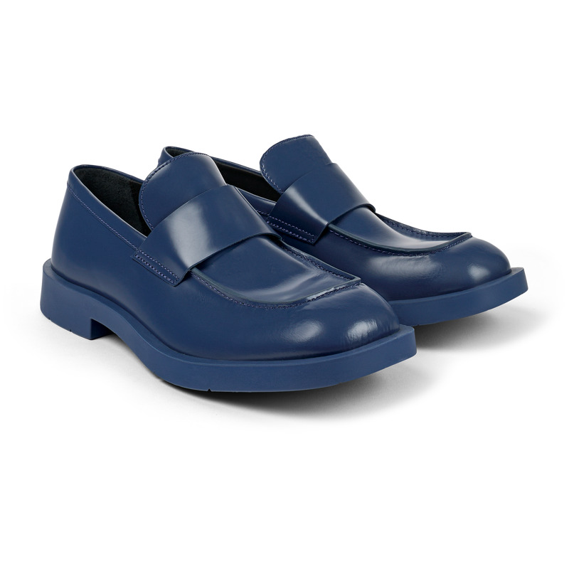 Camper Mil 1978 - Loafers For Unisex - Blue, Size 43, Smooth Leather