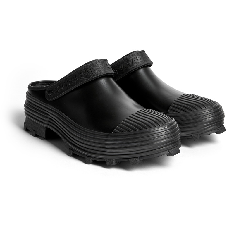 Camper Traktori - Clogs For Unisex - Black, Size 41, Smooth Leather