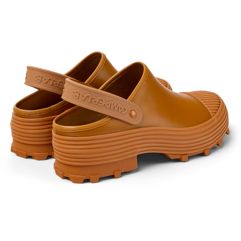 Camper Traktori - Clogs For Unisex - Brown, Size 45, Smooth Leather