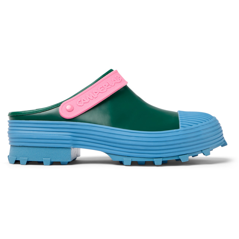 Camper Traktori - Clogs For Unisex - Green, Size 42, Smooth Leather