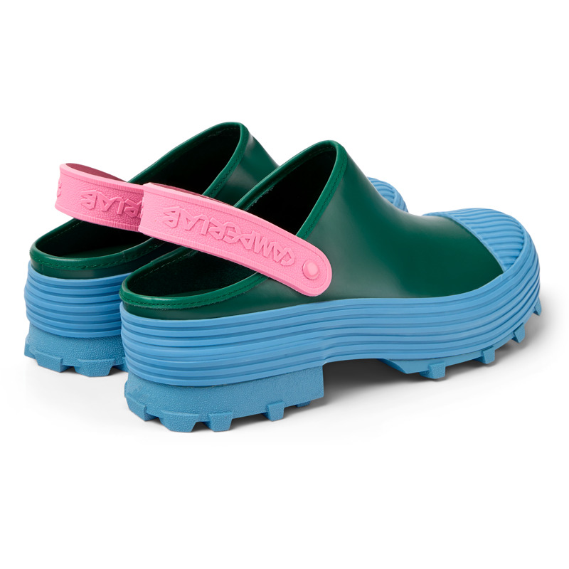 Camper Traktori - Clogs For Unisex - Green, Size 36, Smooth Leather