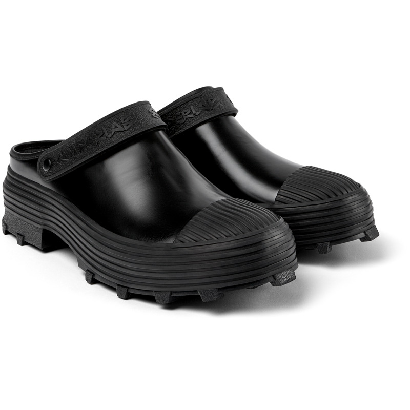 Camper Traktori - Clogs For Unisex - Black, Size 42, Smooth Leather