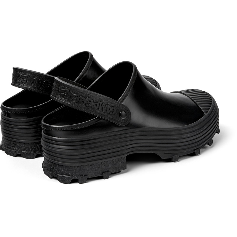 Camper Traktori - Clogs For Unisex - Black, Size 39, Smooth Leather