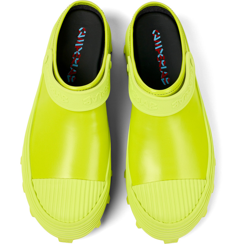 Camper Traktori - Clogs For Unisex - Green, Size 38, Smooth Leather