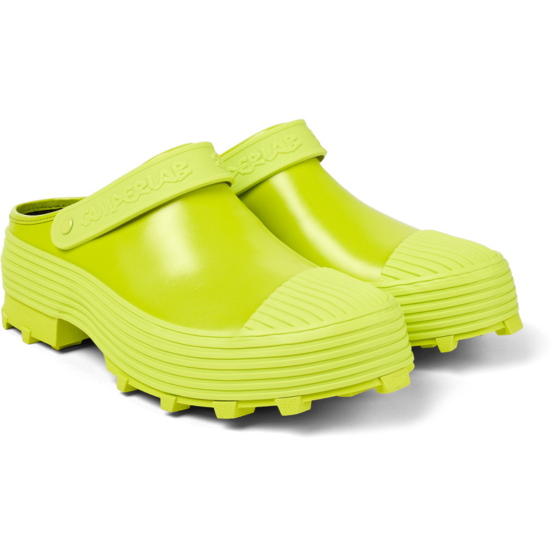 Camper Traktori - Clogs For Unisex - Green, Size 39, Smooth Leather