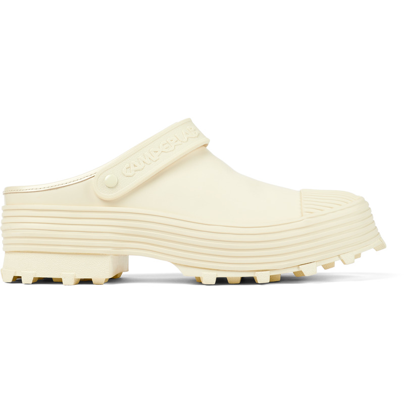 Camper Traktori - Clogs For Unisex - White, Size 45, Smooth Leather