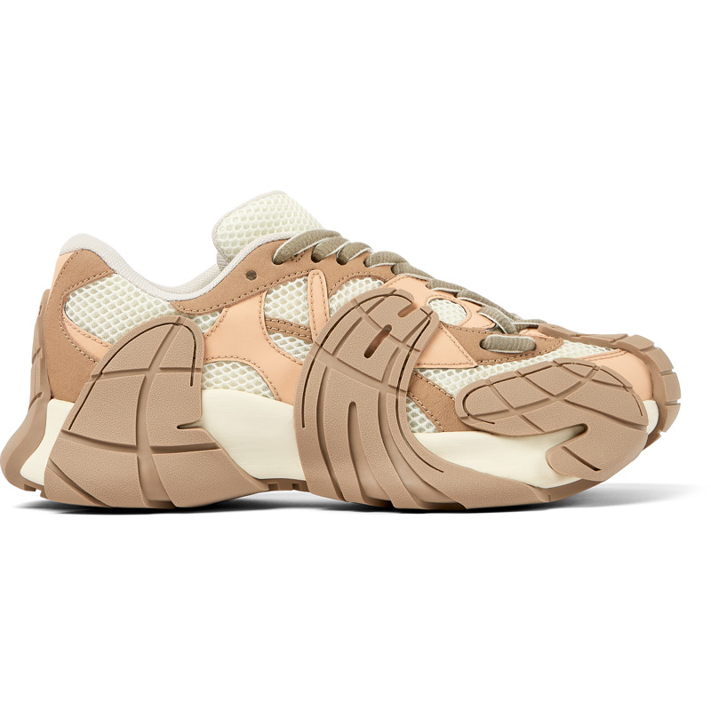 Camper Tormenta - Sneakers For Unisex - Nude, Beige, Size 36, Cotton Fabric