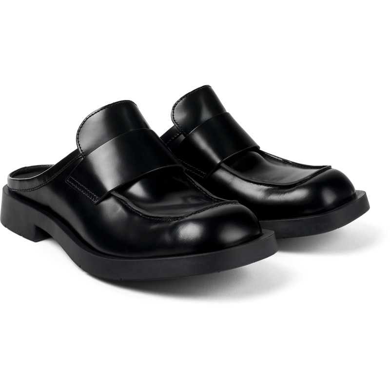 Camper Mil 1978 - Clogs For Unisex - Black, Size 38, Smooth Leather