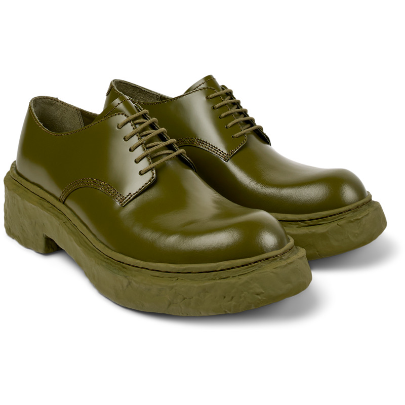 CAMPERLAB Vamonos - Unisex Loafers - Green, Size 39, Smooth Leather