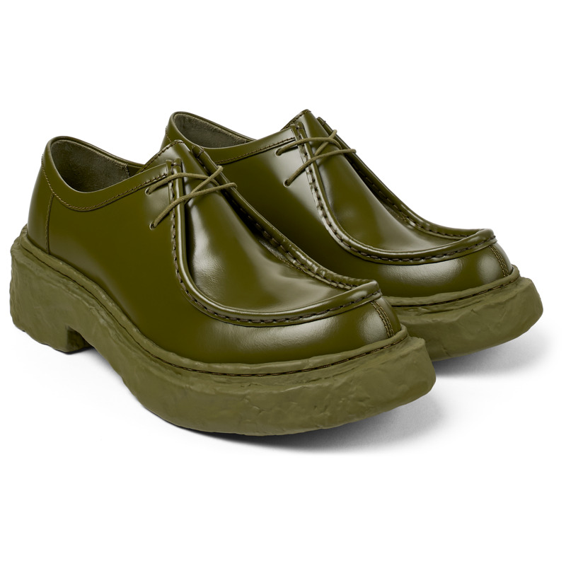 CAMPERLAB Vamonos - Unisex Loafers - Green, Size 44, Smooth Leather