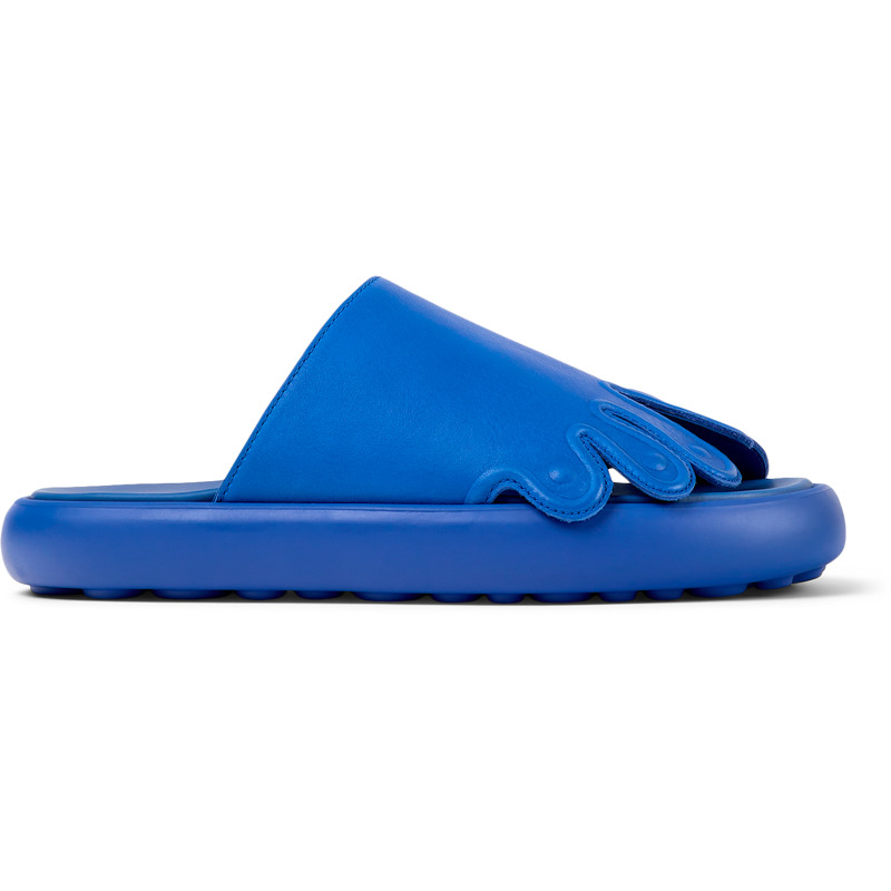 Camper Pelotas Flota - Sandals For Unisex - Blue, Size 36, Smooth Leather