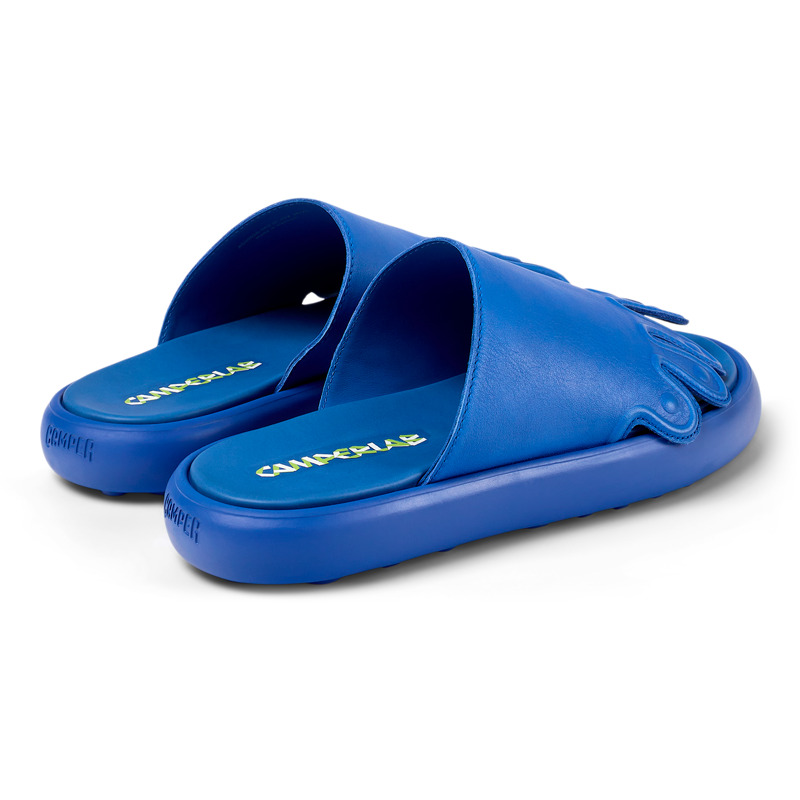 Camper Pelotas Flota - Sandals For Unisex - Blue, Size 44, Smooth Leather
