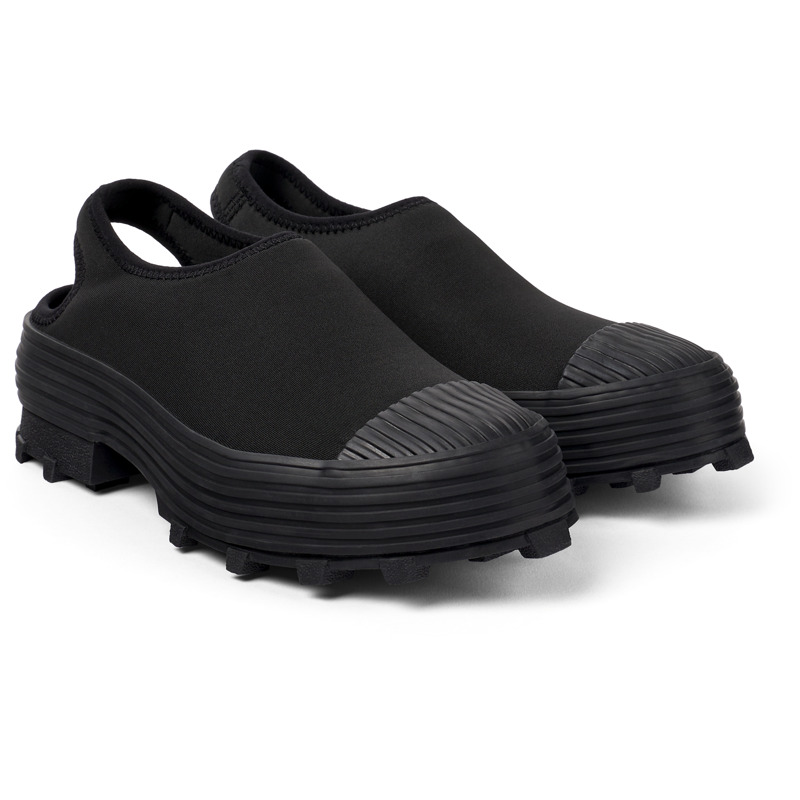CAMPERLAB Traktori - Unisex Sandals - Black, size 38, Cotton fabric