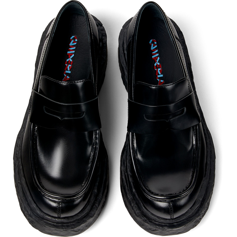 CAMPERLAB Vamonos - Unisex Loafers - Black, Size 38, Smooth Leather