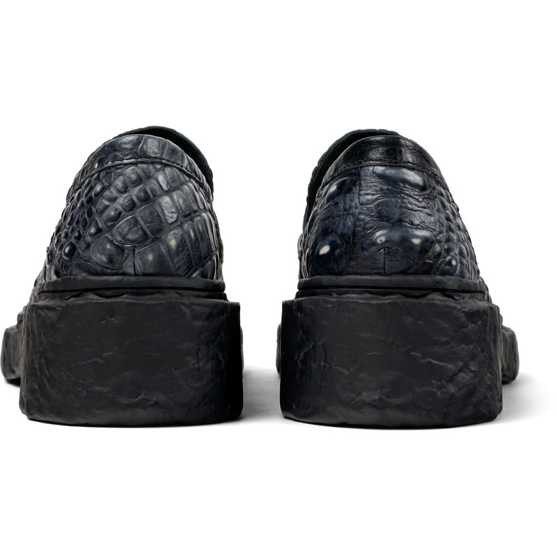 CAMPERLAB Vamonos - Unisex Mocassins - Gris, Taille 44, Cuir Lisse