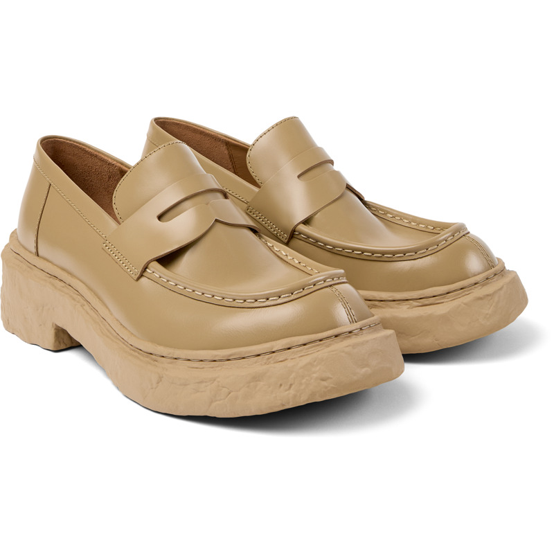 Camperlab Unisex Loafers In Beige