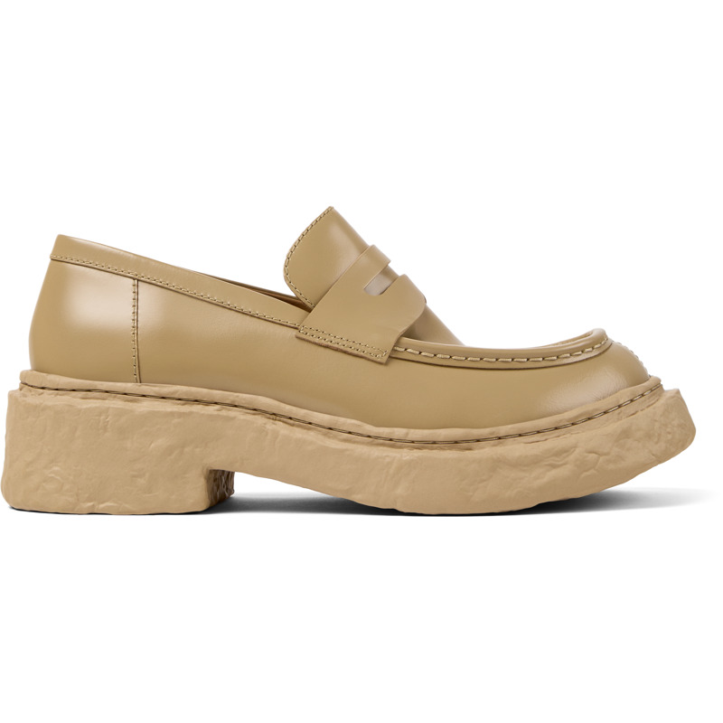 CAMPERLAB Vamonos - Unisex Loafers - Beige, Size 43, Smooth Leather