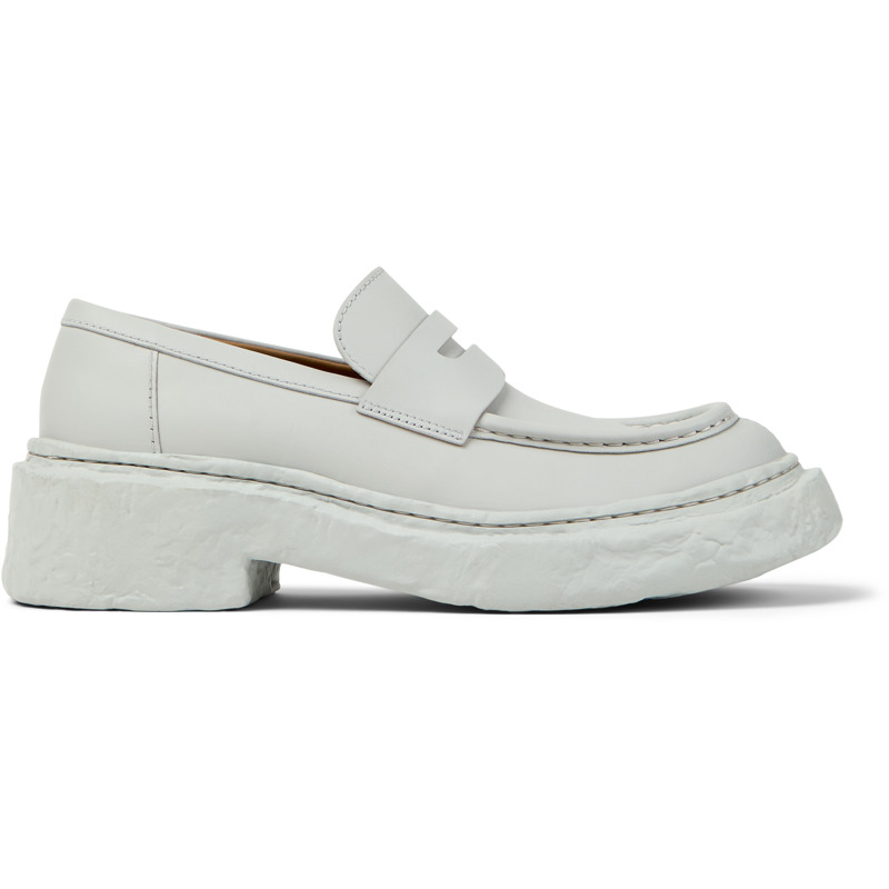 CAMPER VAMONOS - Unisex Loafers - Grey, Smooth leather - A500023