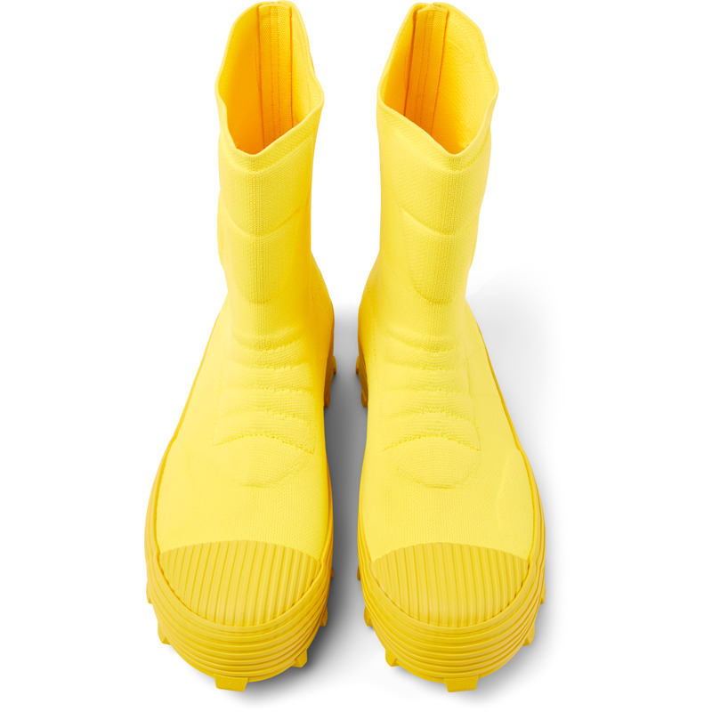 CAMPERLAB Traktori - Unisex Formal Shoes - Yellow, Size 40, Cotton Fabric