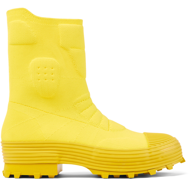 CAMPERLAB Traktori - Unisex Formal Shoes - Yellow, Size 37, Cotton Fabric