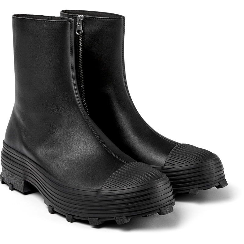 Camper Traktori - Boots For Unisex - Black, Size 41, Smooth Leather