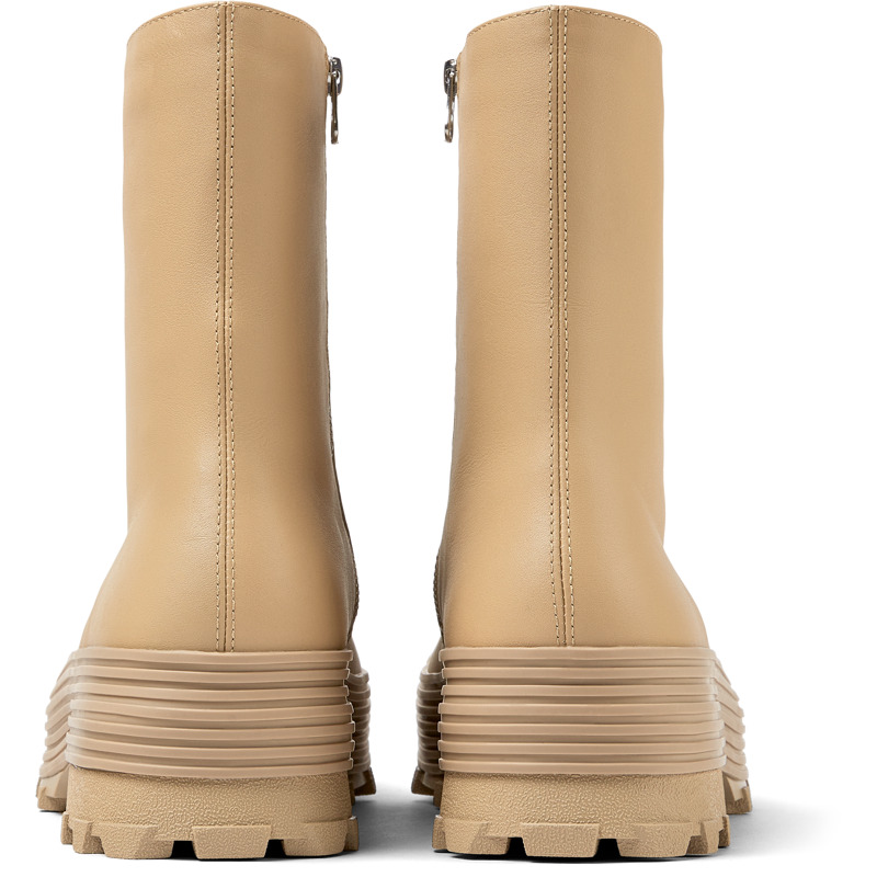 Camper Traktori - Boots For Unisex - Beige, Size 36, Smooth Leather