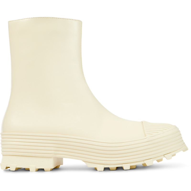Camper Traktori - Ankle Boots For Unisex - White, Size 40, Smooth Leather