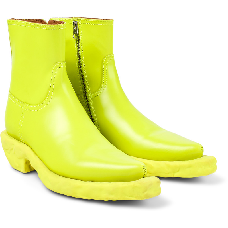 Camper Venga - Ankle Boots For Unisex - Green, Size 37, Smooth Leather