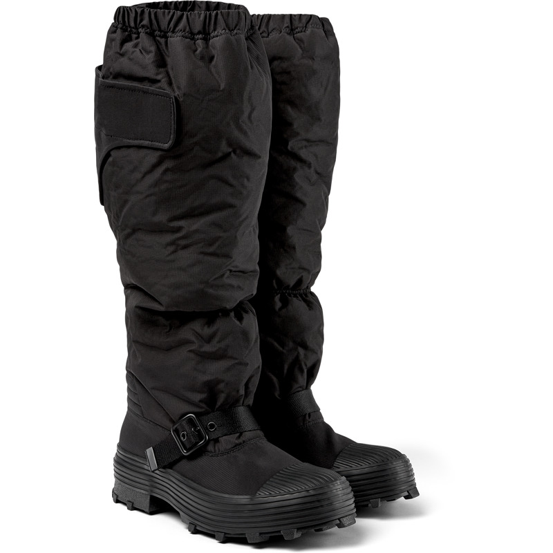 Camper Traktori - Boots For Unisex - Black, Size 40, Cotton Fabric