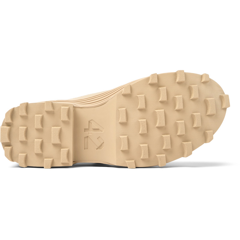 CAMPERLAB Traktori - Unisex Formal Shoes - Beige, Size 41, Cotton Fabric