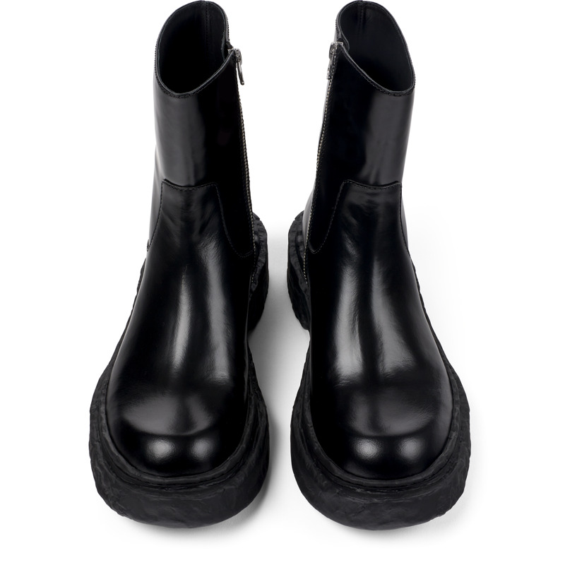 CAMPERLAB Vamonos - Unisex Ankle Boots - Black, Size 44, Smooth Leather