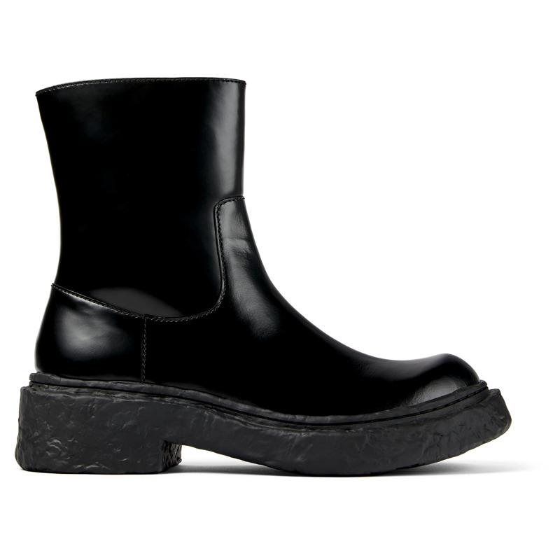 Camper Vamonos - Ankle Boots For Unisex - Black, Size 42, Smooth Leather