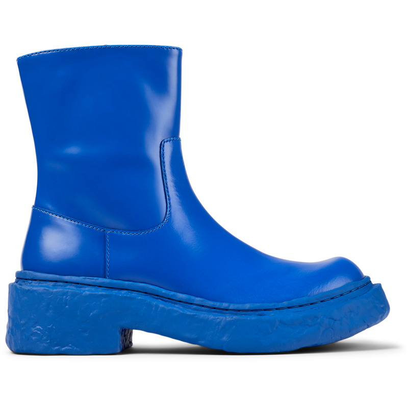 Camper Vamonos - Ankle Boots For Unisex - Blue, Size 39, Smooth Leather