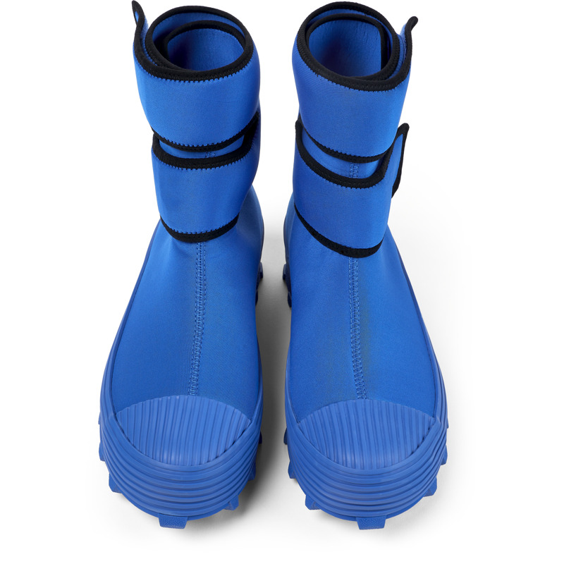 CAMPERLAB Traktori - Unisex Ankle Boots - Blue, Size 43, Cotton Fabric