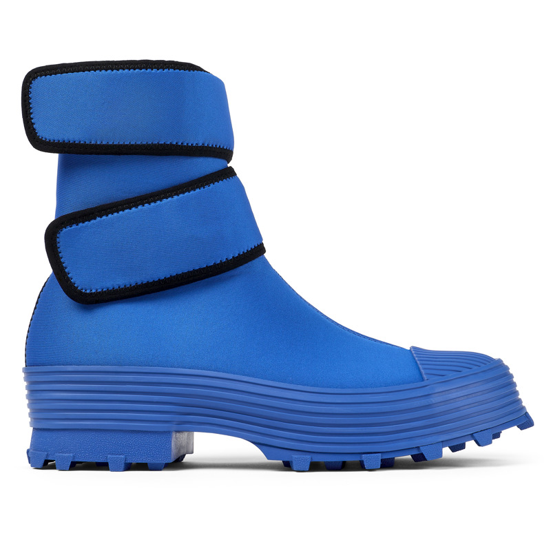 CAMPERLAB Traktori - Unisex Ankle Boots - Blue, Size 41, Cotton Fabric