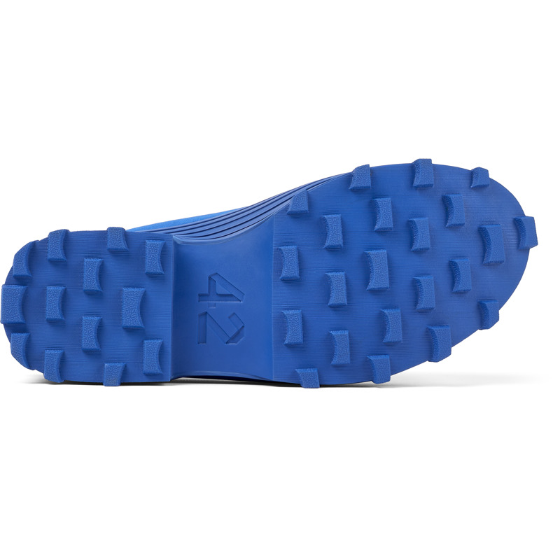 Camper Traktori - Ankle Boots For Unisex - Blue, Size 42, Cotton Fabric
