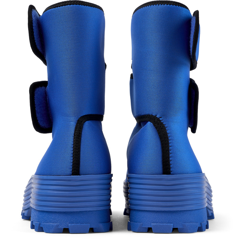 CAMPERLAB Traktori - Unisex Ankle Boots - Blue, Size 38, Cotton Fabric