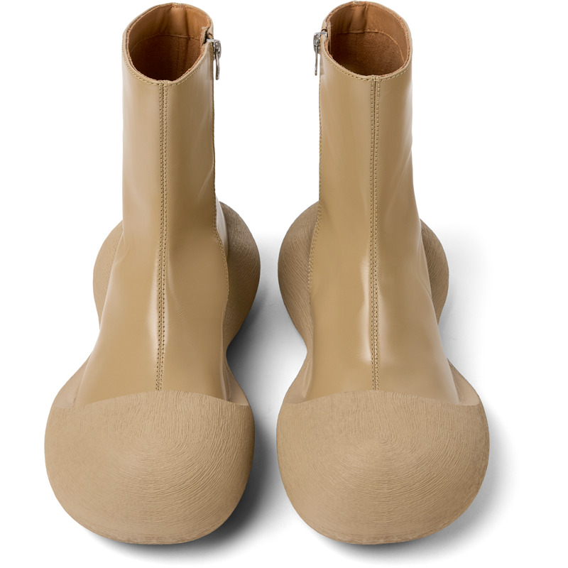 CAMPERLAB Caramba - Unisex Stiefeletten - Beige, Größe 39, Glattleder