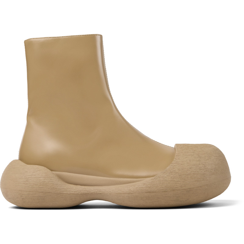 CAMPERLAB Caramba - Unisex Stiefeletten - Beige, Größe 39, Glattleder