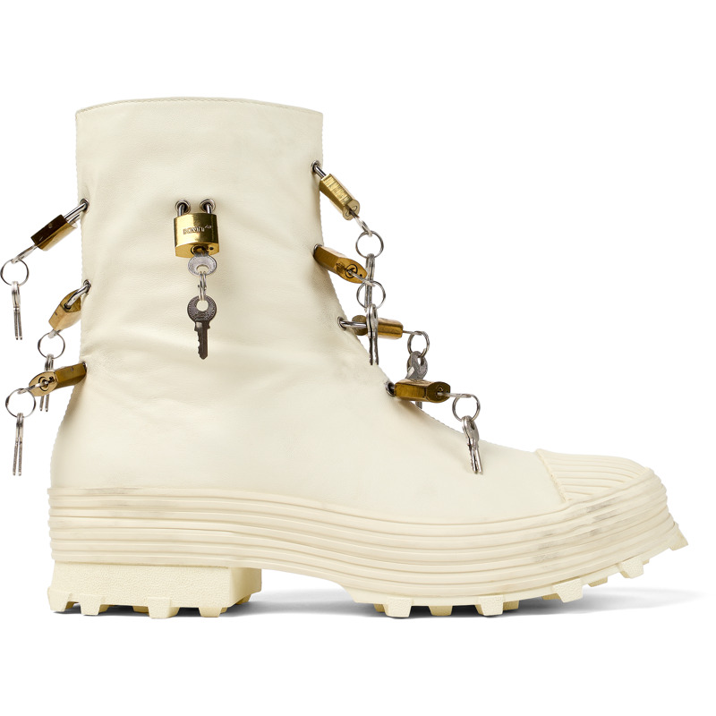 Camper Traktori X Samantha Hudson #17 - Ankle Boots For Unisex - White, Size 42, Smooth Leather