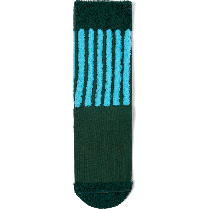 CAMPERLAB Buenasnoches Socks - Unisex Socks - Green,Blue, Size M, Cotton Fabric