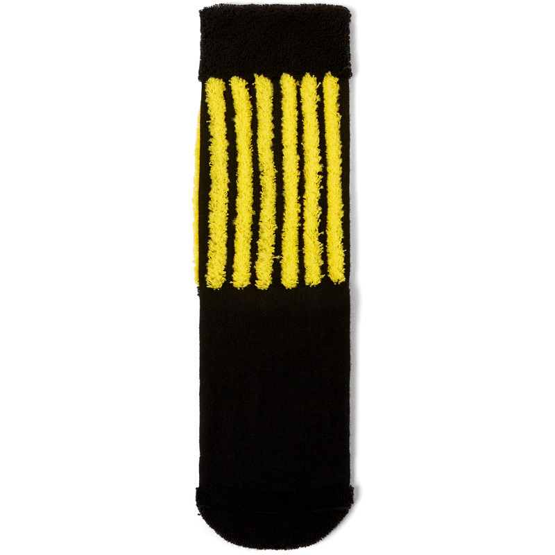 CAMPERLAB Buenasnoches Socks - Unisex Κάλτσες - Μαύρο,Κίτρινο, Μέγεθος S, Cotton Fabric